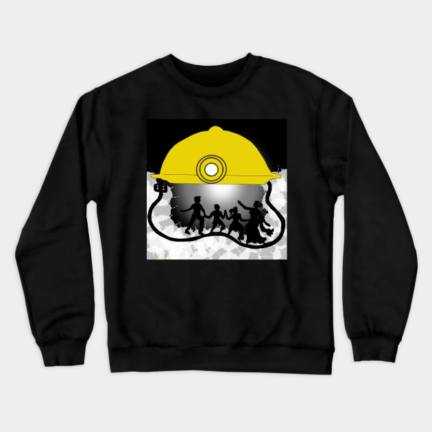 Mining safety Crewneck Sweatshirt by Sakhan_artworks